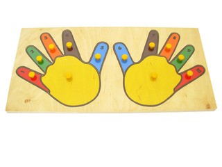 Игрушка детская деревянная "Руки (пальцы)". Вид 1