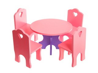 Мебель кукольная столик стульчики сб. Вид 2