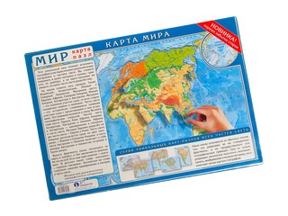 Карта паззл карта мира. Вид 1