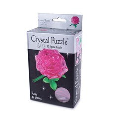 3D головоломка Crystal Puzzle Роза розовая
