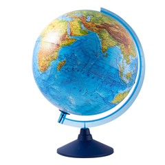 Интерактивный глобус Земли Globen Физико-политический с подсветкой 25 см